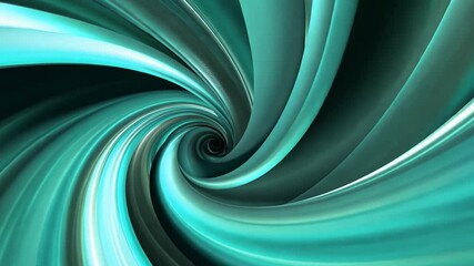Poster - Dynamic Visual Depth Mesmerizing Abstract Swirl of Teal and Dark Hues with Smooth Curves and Gradients Creating Fluid Movement and Captivating Energy