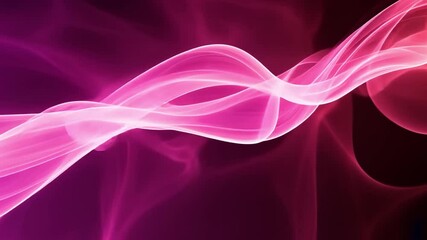 Poster - Abstract Pink Wave Design Smooth Flowing Lines Creating Movement and Energy in Vibrant Background of Elegance and Creativity.