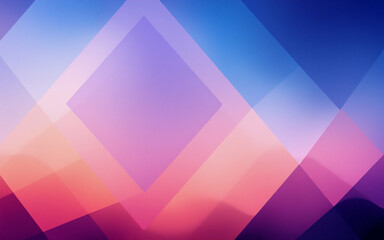 Aufkleber - abstract geometric background featuring overlapping diamond shapes with soft color gradients. the im