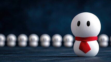 Poster - Creative character display studio setting digital art minimalist environment close-up view whimsical concept