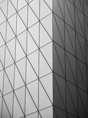 Aufkleber - Geometric line pattern Architecture details Modern building wall facade