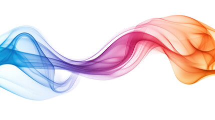 Poster - Colorful Flowing Smoke Waves in Bright Tones on a Black Background Creating an Abstract and Dynamic Visual Composition for Creative Projects
