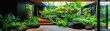 © I Have Photos - Lush Indoor Garden with Diverse Greenery and Modern Architecture