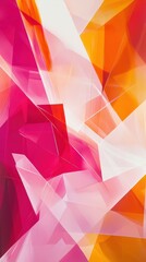 Leinwandbilder - Vibrant abstract geometric design featuring sharp angles and rich colors that create depth and movement in a dynamic composition