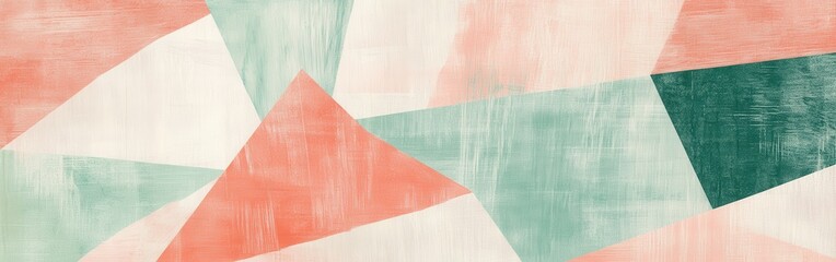 Poster - Elegant pencil strokes create an abstract composition with textured shapes in soft colors on a canvas