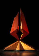 Poster - eternal flame monument, victory day illustration . generative ai