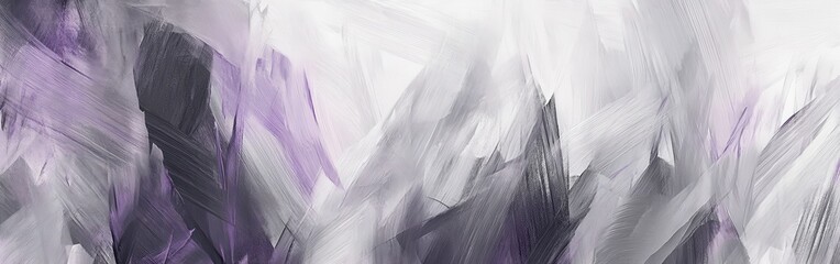 Leinwandbilder - Dynamic interplay of abstract pencil strokes creating chaos and depth in a monochromatic landscape