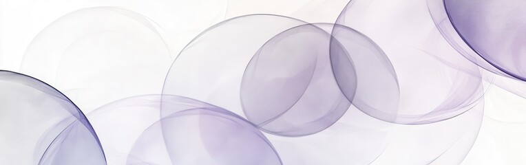 Fototapete - Abstract pencil strokes create a swirling backdrop of soft circles in subtle purple hues