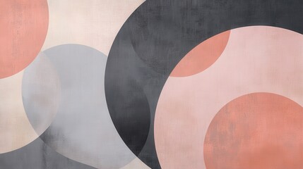 Aufkleber - Circular patterns create a complex interplay of shapes and colors in an abstract design
