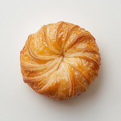 Poster - Freshly baked croissant showcasing a golden crust, perfect for breakfast or a delightful snack