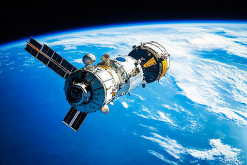 Wall Mural - Satellite Above Earth