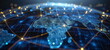 © killykoon - world economics, trade, and global geopolitics background. Chain reaction links of global world markets.