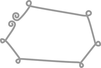 Fototapete - collection set of minimal doodle hand draw speech bubble balloon, think speak talk text box banner, 