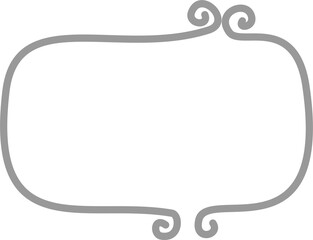 Fototapete - collection set of minimal doodle hand draw speech bubble balloon, think speak talk text box banner, 
