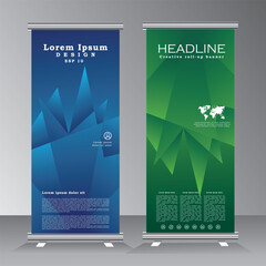 Wall Mural - business roll up banner vertical template design, standee for your company, brochure, business, x-ba