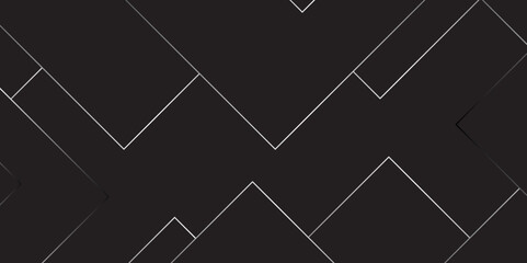 Poster - Abstract seamless random geometric black, silver square lines pattern on a transparent background design. abstract background with luxury geometric random chaotic lines. squares and triangle line.
