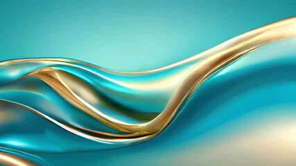 Poster - Flowing colors create an abstract harmony in a captivating visual display of gradients and forms