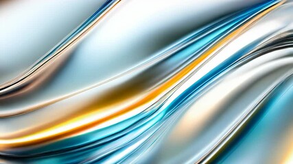 Poster - Swirling colors create a mesmerizing dance of light and reflection in abstract artistry
