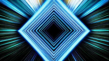 Poster - Discover vibrant abstract geometry with dynamic light patterns in captivating visuals