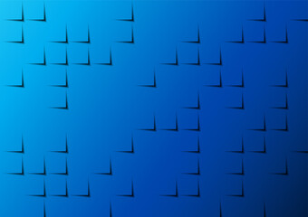 Poster - Abstract background, geometric square shapes, blue tones overlapping each other as a sheet of paper with shadows below. Business background, wallpaper, poster, illustration.