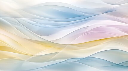 Wall Mural - a colorful wave pattern with a blue and yellow stripe