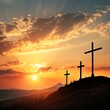 © Nicholas - Crucifixion and resurrection Background