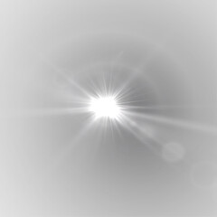 Wall Mural - png light effect. spotlight spark. stadium lighting. sunlight, spot lighting with insert bams of ice