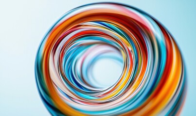 Poster - A captivating abstract swirl of vibrant colors creates a mesmerizing, dynamic visual effect.