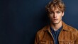 © YOUR - Portrait of a handsome man with curly blonde hair