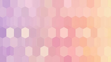 Aufkleber - Soft Pastel Hexagonal Pattern for Modern Design Projects