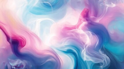 Poster - Captivating Swirls of Colorful Abstract Art in Beautiful Pink and Blue Tones with Fluid Dynamics for Modern Design Projects and Creative Backgrounds