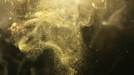Poster - A yellow flame with a lot of smoke. The smoke is made up of tiny particles