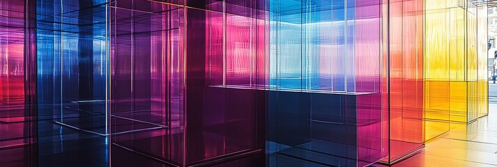 Poster - a mesmerizing metallic holographic texture featuring shifting rainbow hues and reflective surfaces f