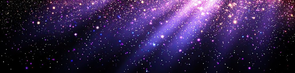 Poster - A dazzling celestial display featuring brilliant shining stardust and light