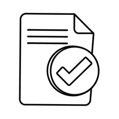 Leinwandbilder - Approved Document, Checklist, Verified, Completed, Accepted, Confirmation, Validation, Check Mark, F