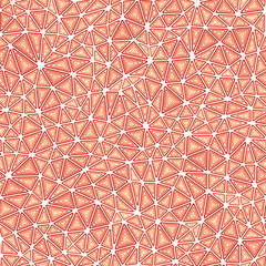Poster - Abstract mosaic background. Compact triangles size. Multiple repeated inner triangles. One tone colored style. Repeatable pattern. Elegant vector tiles. Seamless vector illustration.