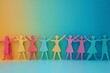 © Imagentive - Colorful Paper People Illustration Sisterhood and Empowerment