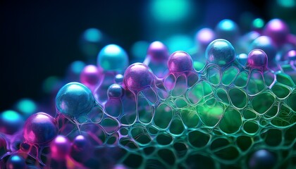 Bioluminescent Bubble Network