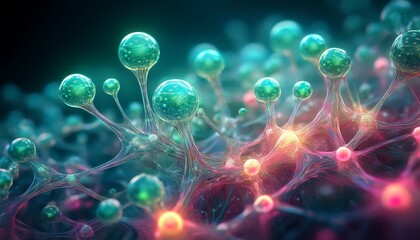 Bioluminescent Bubble Network