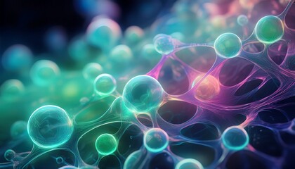Bioluminescent Bubble Network