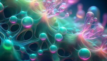 Bioluminescent Bubble Network