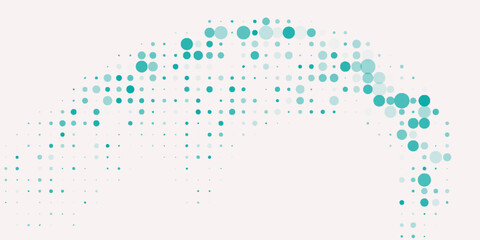 Poster - light blue, green vector red banner with set of circles, dots. donuts background. creative design te