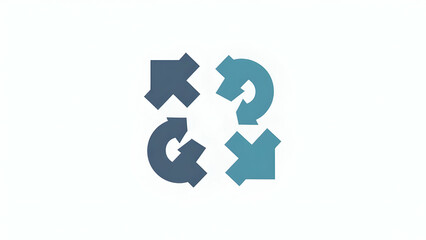  Contact Merge: Information Combination Arrows Icon 