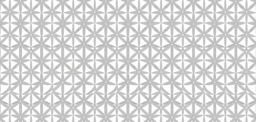 Wall Mural - subtle grey geometric lattice pattern on white background; seamless vector design, wallpaper, orname