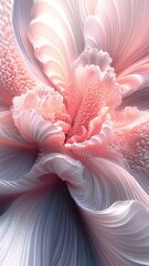 Aufkleber - A mystical flower composed of intricate lines and curves, its petals unfolding in mesmerizing motion. Light plays on their surface, revealing wondrous patterns that change smoothly