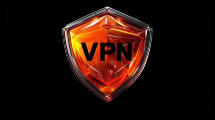 Poster - Secure your online presence with a robust VPN shield for enhanced internet protection and privacy