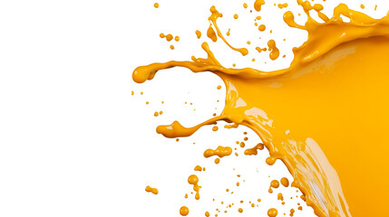Canvas Print - Dynamic liquid splashing, vivid, colorful, fluid motion, abstract art, cut out transparent