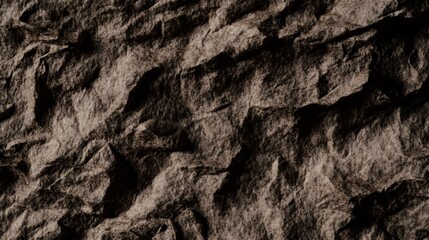 Poster - Seamless macro texture of rough brown craft paper forming an abstract background