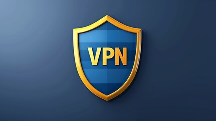 Poster - Secure online presence with a digital shield representing personalized internet protection technology