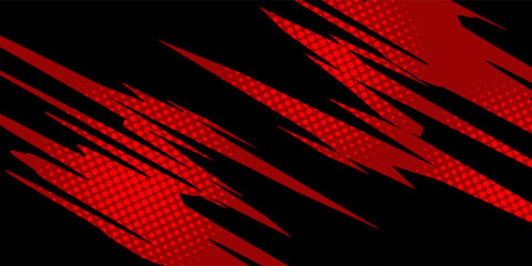 Wall Mural - abstract horizontal light red and blue stripe lines background. you can use for ad, poster, template